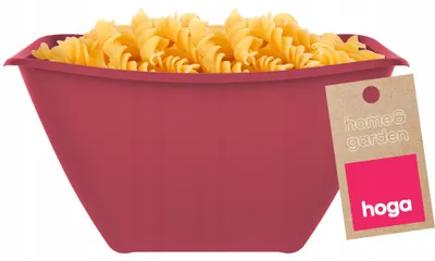 Produktbild von Hoga Kunststoff Schüssel 1,9L lebensmittelecht bordeauxrot