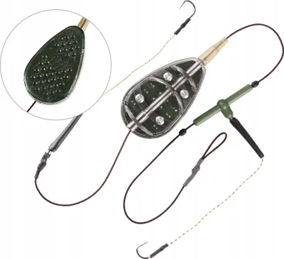 Immagine prodotto di METODO Feeder GRUNT Set DA PESCA GRUNT 2 ami CARPA BRANZINO AMUR 70 g