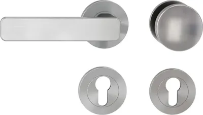 Produktbild von Griffwerk Wechselgarnitur MINIMAL MODERN SIEGER DESIGN DIN Links Samtgrau