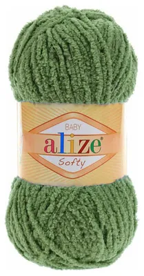 Produktbild von Alize Baby Softy 485 Garn Grün – extra weich, flauschig, pflegeleicht 50g