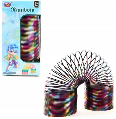 Produktbild von XXL Magische Spirale 15cm Bunt - Treppenläufer & Antistress Spielzeug Kind