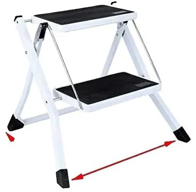 Image de Escalier d'accès, en acier durable, marches antidérapantes, 2 marches (minimum)