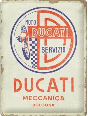 Produktbild von Nostalgic-Art - Blechschild 30 x 40 cm - Ducati - Moto Servizio Meccanica