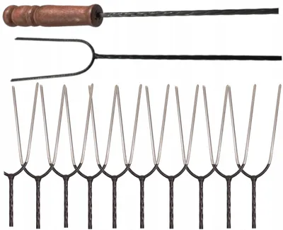 Produktbild von Lagerfeuer Spieße Gabeln 100cm 10er Set Edelstahl