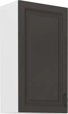 Image de Armoire haute supérieure SOPHIA – largeur 50 cm, gris foncé / blanc