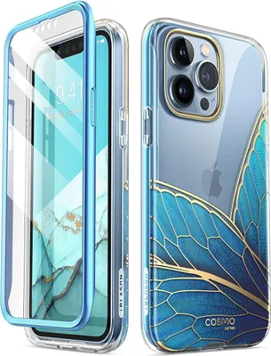 Produktbild von Iphone 13 Pro 6.1' Schmetterlingsblaue Hülle
