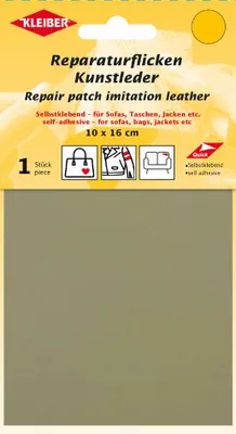 Zdjęcie produktu dla KLEIBER 44030 Łatka ze sztucznej skóry KLEIBER, samoprzylepna, beżowa