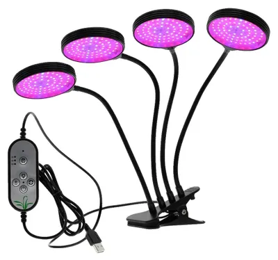 Zdjęcie produktu dla Oświetlenie LED do roślin, pełne spektrum, zasilane przez USB, 60 W