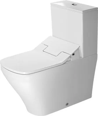 Produktbild von Duravit Stand-WC-Kombination DURASTYLE tief, 370 x 700 mm, SensoWash, Abgang Vario weiß