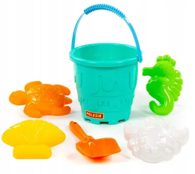 Produktbild von Polesie Sandkasten-Set Eimer mit Förmchen für Meer