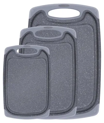 Produktbild von Spülmaschinenfestes Schneidebrett, 3-teiliges Set, BPA-freies Kunststoff-Schneidebrett, Kunststoff-Schneidebretter