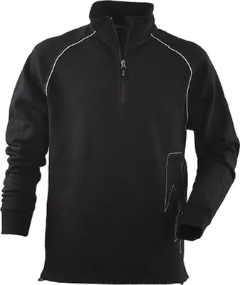 Produktbild von JOB Dachdecker Sweat-Troyer BAKUM Schwarz 340g Stickerei XL