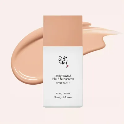 Immagine prodotto di Beauty of Joseon Daily Tinted Fluid Sunscreen SPF 30 PA+++ 50 ml – crema solare minerale colorata con ossido di zinco per un incarnato uniforme