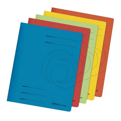 Image de Herlitz Schnellhefter  A4 Karton farb.sort kfm.Heft.  5er Pa