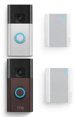 Produktbild von Ring 10406514, Schwarz, Silber, Kabellos, 2,4 GHz, 802.11b, 802.11g, Wi-Fi 4 (802.11n), 1440 x 1440 Pixel, 150°