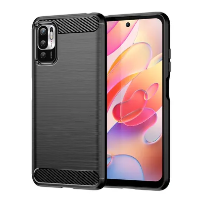 Imagen del producto de Funda protectora para teléfono, compatible con Sony, OnePlus, Realme, Xiaomi, diseño de fibra de carbono, color: , modelo: Xiaomi Poco M3 Pro 5G