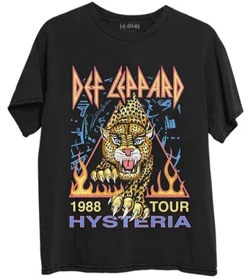 Obrázok produktu pre Def Leppard Hysteria '88 (Back Print) Black L Tričko