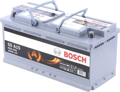 Immagine prodotto di Bosch S5 A15 Batteria per auto AGM Start-Stop 12V 105Ah 950A