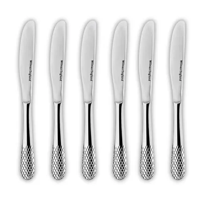 Produktbild von Wilmax Dinner Knife Set 22 cm Edelstahl 6er Set WL-999200/6C