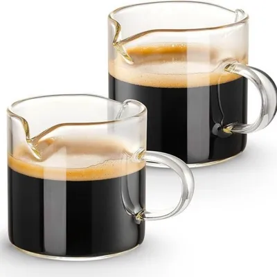 Image de INF Tasses d'Extraction Espresso (Lot de 2) en Verre Résistant à la Chaleur