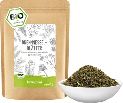 Produktbild von Brennnesselblätter 100 g | lose Blätter getrocknet, geschnitten | kontrolliert biologischer Anbau