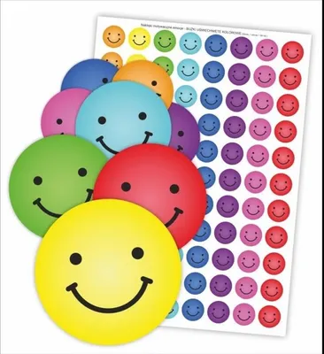 Produktbild von Motivationsaufkleber - Smiley-Gesichter 88Stück
