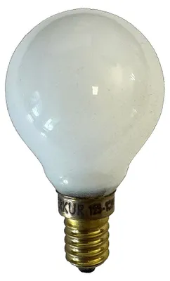 Produktbild von Merkur Glühbirne Tropfen 25W E14 opal 125-130V Glühlampe warmweiß dimmbar Sonderspannung