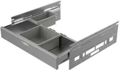 Produktbild von Naber, Cox® Base-Board 600. Abfallsammler, silber  - Mülleimer
