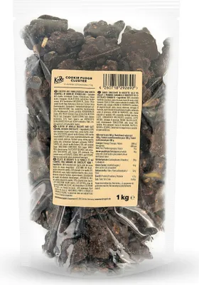 Produktbild von KoRo I Cookie Fudge Cluster in dunkler Schokolade 1 kg