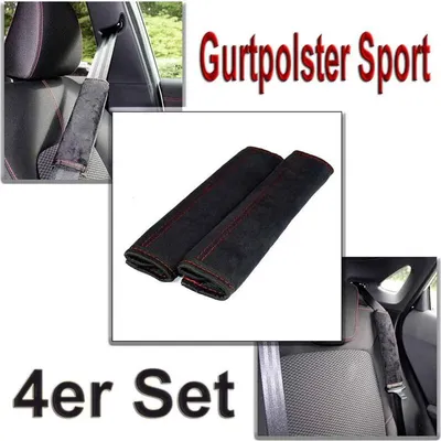 Produktbild von 4 Premium Gurtpolster Auto Gurtschoner Sicherheitsgurt Polster Kindersitz Schoner