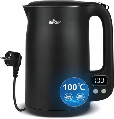 Wasserkocher 1,7 l Edelstahl 304, 11 Temperaturen, 1800 W, LED