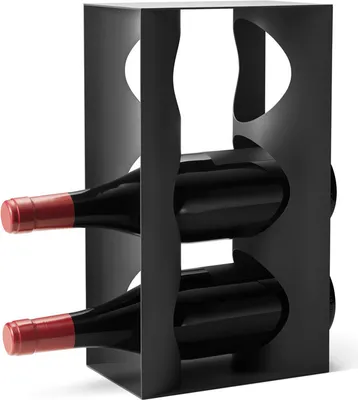 Produktbild von Georg Jensen ALFREDO WINE RACK, STEEL, MIDNIGHT BLACK 10019635