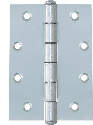 Produktbild von 10 Gerollte Scharniere halbbreit 100 x 70 x 2,5 mm Silber Verzinkt