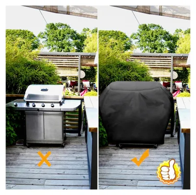 Produktbild von Gasgrill Abdeckhaube für Enders Chicago 3/Chicago 3R Turbo/Brooklyn Next 3, Wasserdicht und Wetterfest, 500D Oxford Grillabdeckung