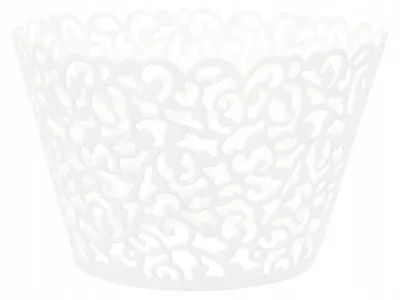 Produktbild von Ajour Muffin-Förmchen Spitze Weiß 10 Stück