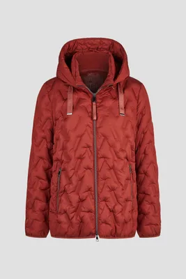 Produktbild von Barbara Lebek – Damen – Steppjacke Jacke Down Free mit Kapuze warm rust – Art. 11000062