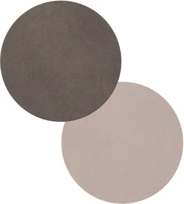 Produktbild von LINDDNA Gläsermatte, ø: 100 mm, Circle, Double, Nupo, Caviar/Clay, Brown