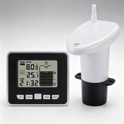Wassertank-Füllstandsanzeiger mit Temperatur-LED-Display, multifunktional