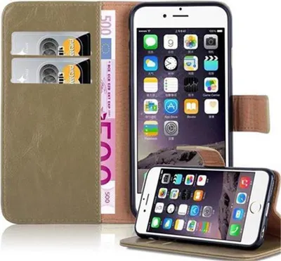 Produktbild von Cadorabo Hülle für Apple iPhone 6 / 6S Schutzhülle in Braun Handyhülle Book Tasche Case Etui Luxury