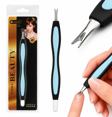 Immagine prodotto di Rasoio per cuticole, scalpello, trimmer per manicure blu, Immagine generata dall'IA