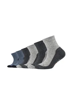 Produktbild von Camano Kindersocken im 6er Pack Pro Tex in toller Verarbeitung dark grey melange 39-42