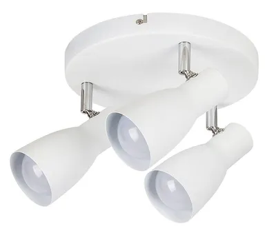 Image de Rabalux 6028 Spot de plafond 3 spots Ebony, E27, blanc, rond, style minimaliste, ø215 mm