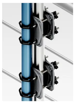 Produktbild von 2 x Sonnenschirmhalter für Balkongeländer, Anthrazit
