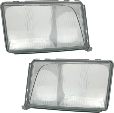 Produktbild von Scheinwerfer Glas Streuscheibe LINKS + RECHTS für Mercedes E-Klasse W124 S124
