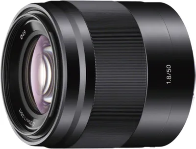 A studio shot of a camera lens.