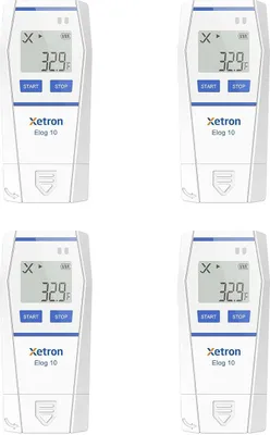 Immagine prodotto di Registratore di temperatura Xetron Elog10, -30°C a 70°C, 4 pezzi