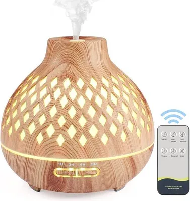 Image de Diffuseur électrique de 400 ml avec télécommande et humidificateur - pour la maison et le yoga