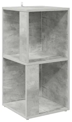 Imagen del producto de Estantería Hoekrek en color gris hormigón, con 3 compartimentos, ideal para el salón