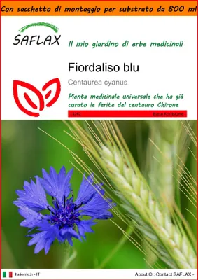 Immagine prodotto di SAFLAX Garden in the bag - Fiordaliso blu - 27000 semi - Centaurea