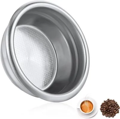 Obrázek produktu pro Filtrační vložka z nerezové oceli – 58 mm kávový filtr – s dvojitou hlavou – opakovaně použitelná a bezpapírová